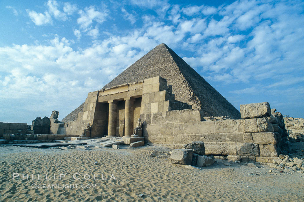 Great pyramids. Giza, Egypt, natural history stock photograph, photo id 02572