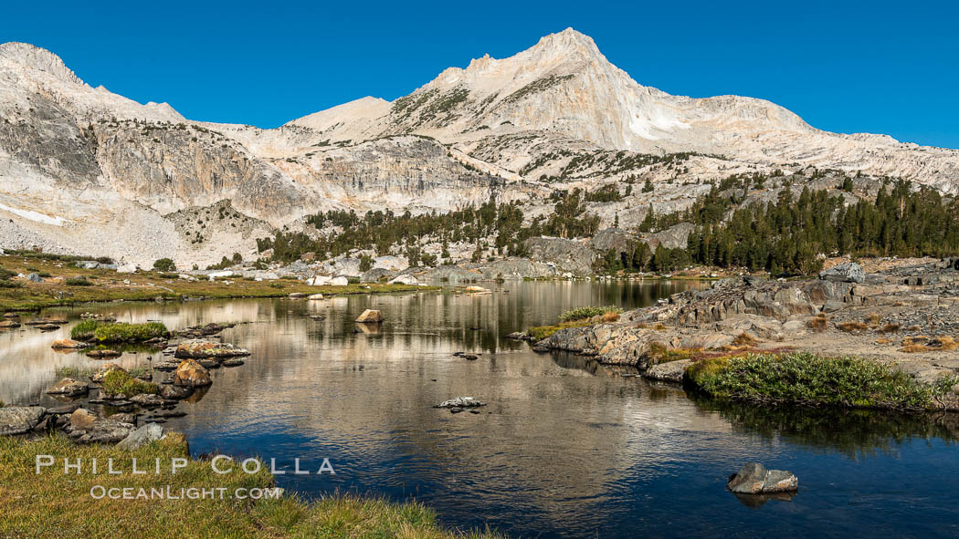 Greenstone Lake and North Peak, Hoover Wilderness, 20 Lakes Basin