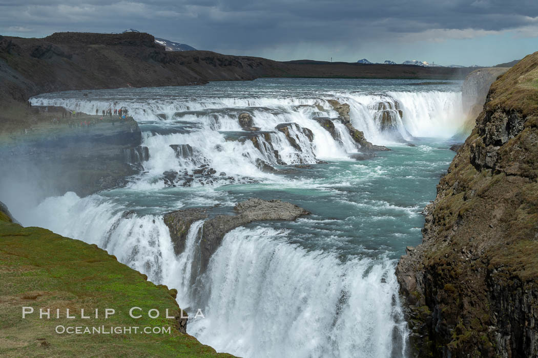Gullfoss waterfall in Iceland., natural history stock photograph, photo id 35805
