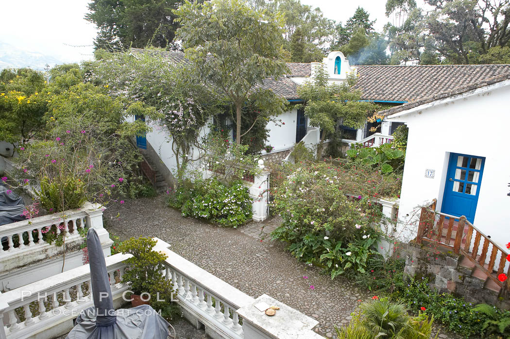 Hacienda Cusin, a 17th-century estate in the Ecuadorian Andes near Otavalo. San Pablo del Lago, natural history stock photograph, photo id 16778