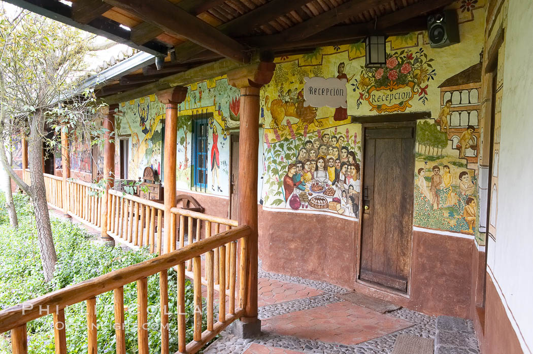 Hacienda Cusin, a 17th-century estate in the Ecuadorian Andes near Otavalo. San Pablo del Lago, natural history stock photograph, photo id 16776