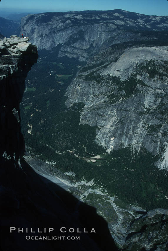 View from summit of Half Dome. Yosemite National Park, California, USA, natural history stock photograph, photo id 03458