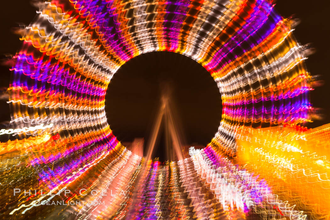 High Roller Ferris Wheel at Night, Las Vegas, Nevada. USA, natural history stock photograph, photo id 32652