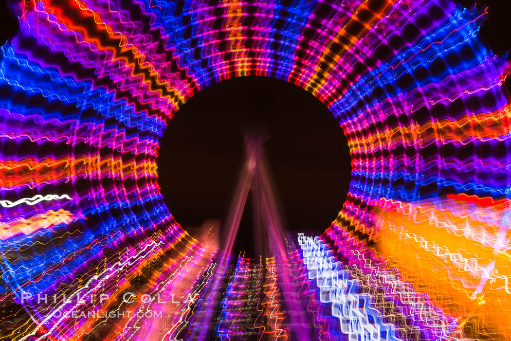 High Roller Ferris Wheel at Night, Las Vegas, Nevada. USA, natural history stock photograph, photo id 32651