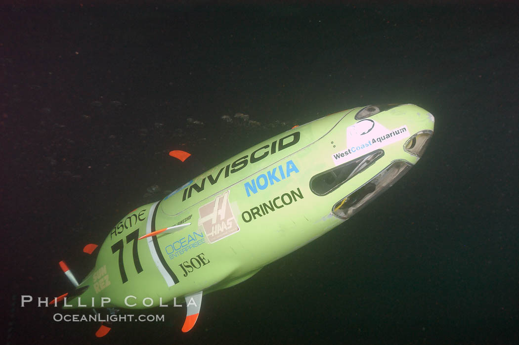 A human-powered submarine, designed, built and operated by University of California San Diego engineering students. Offshore Model Basin, Escondido, USA, natural history stock photograph, photo id 09768