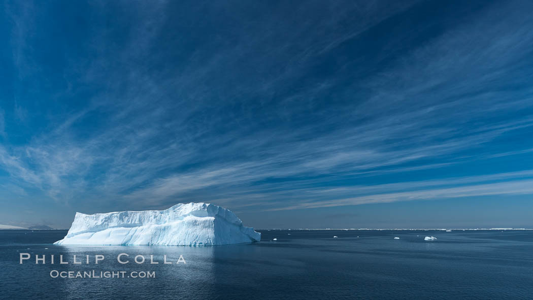 Iceberg, clouds and sky, Antarctica. Antarctic Sound, Antarctic Peninsula, natural history stock photograph, photo id 24813