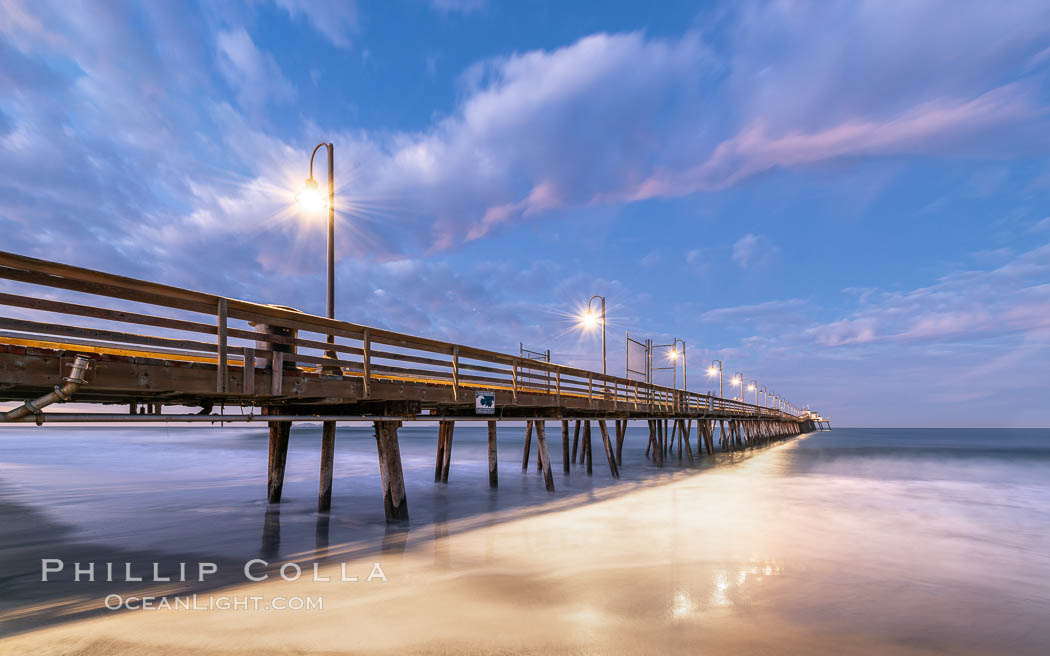 Imperial Beach Pier at Sunrise. California, USA, natural history stock photograph, photo id 37703