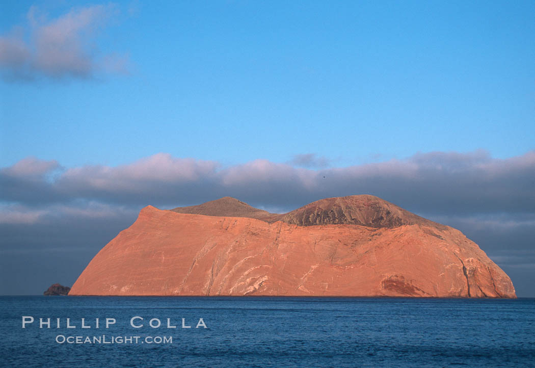 Isla Adentro, daybreak. Guadalupe Island (Isla Guadalupe), Baja California, Mexico, natural history stock photograph, photo id 03689