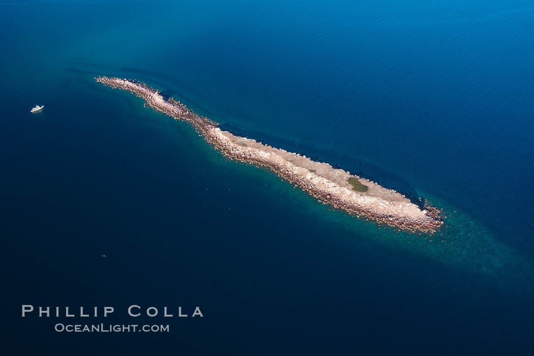 Isla Cayo, Aerial Photo, Sea of Cortez, Baja California. Mexico, natural history stock photograph, photo id 33744