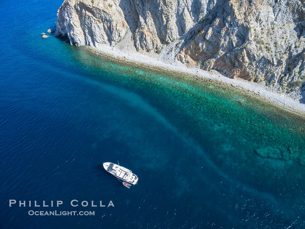 Isla San Diego, aerial photo, Sea of Cortez., natural history stock photograph, photo id 32430