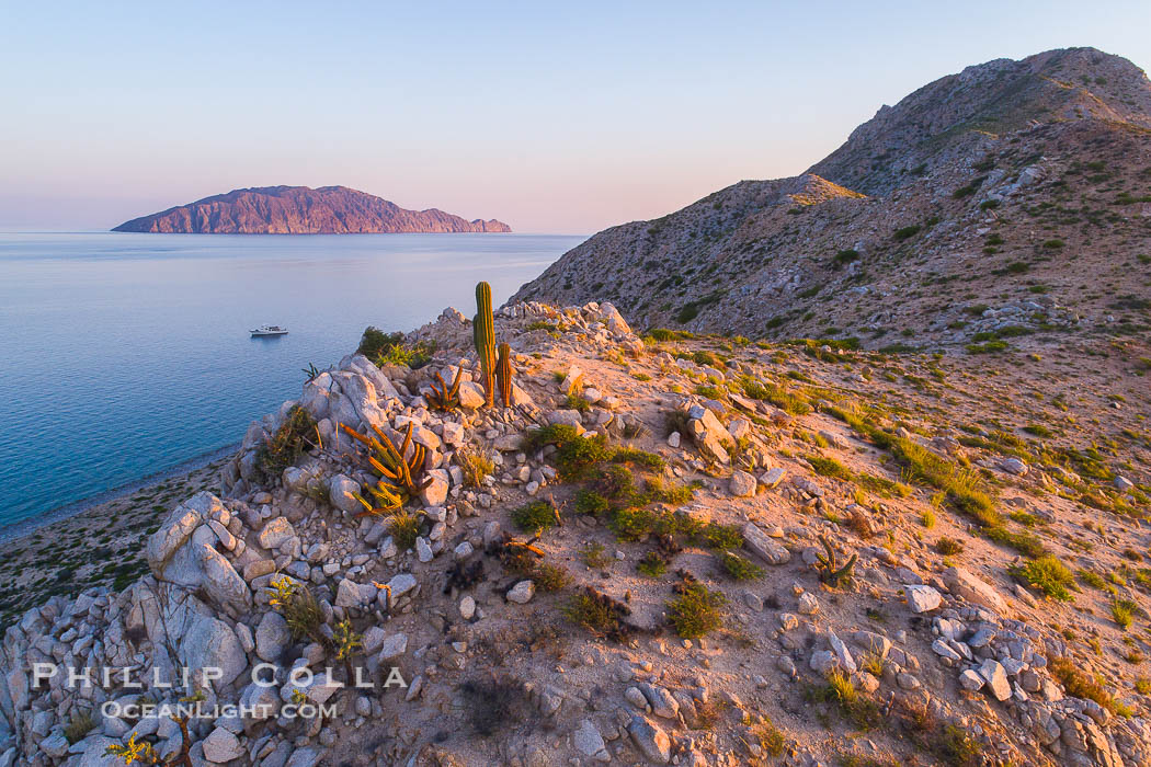 Isla San Diego, Aerial View, Sea of Cortez., natural history stock photograph, photo id 33518