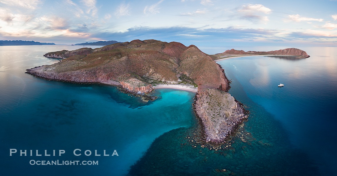 Isla San Francisquito, Aerial Photo, Sea of of Cortez., natural history stock photograph, photo id 32415