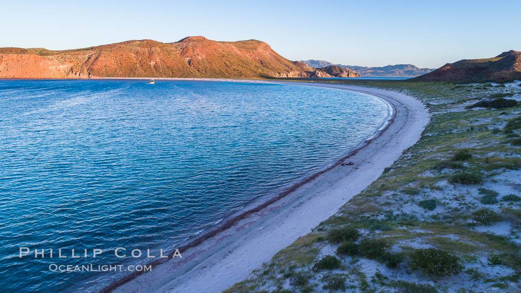 Isla San Francisquito, Aerial View, Sea of Cortez. Baja California, Mexico, natural history stock photograph, photo id 33664