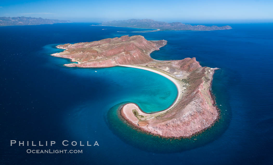 Isla San Francisquito, Aerial View, Sea of Cortez. Baja California, Mexico, natural history stock photograph, photo id 33627