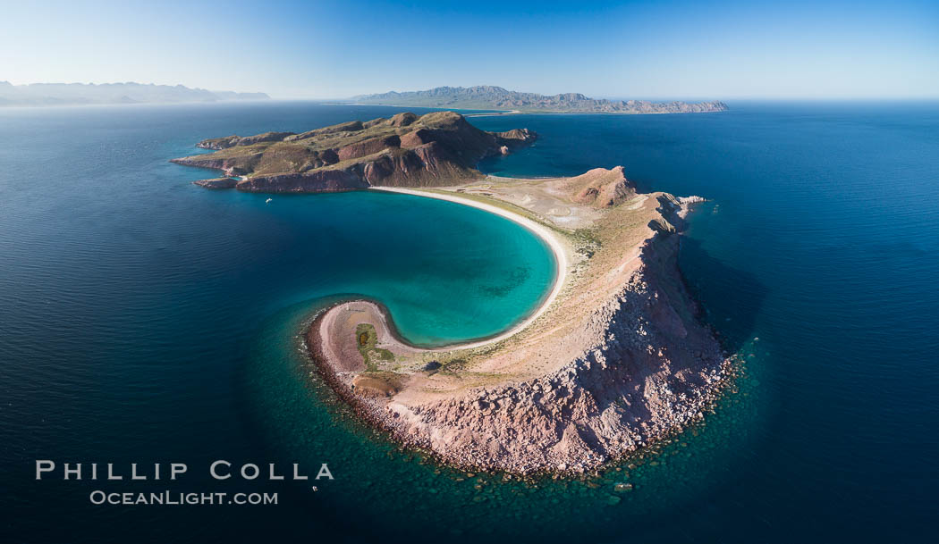 Isla San Francisquito, Aerial View, Sea of Cortez. Baja California, Mexico, natural history stock photograph, photo id 33639
