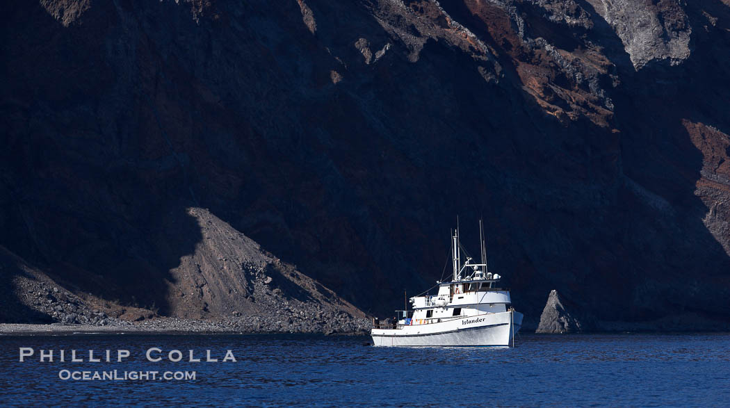 M/V Islander, anchored at Guadalupe Island., natural history stock photograph, photo id 21408