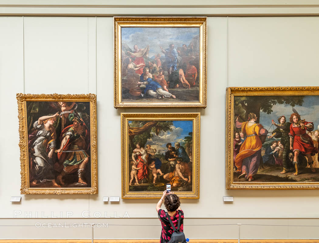 Italian Gallery artwork, Muse du Louvre. Musee du Louvre, Paris, France, natural history stock photograph, photo id 35710