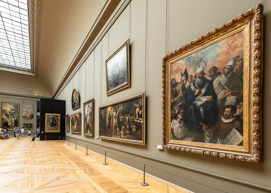 Italian Gallery artwork, Musee du Louvre. Paris, France, natural history stock photograph, photo id 35704