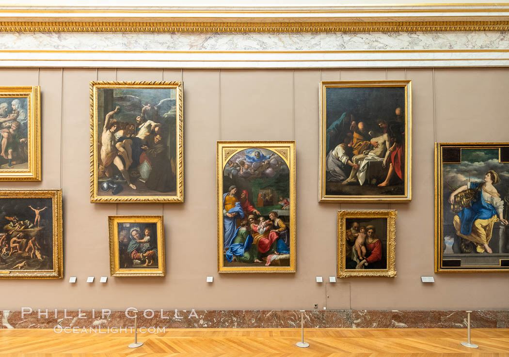 Italian Gallery artwork, Musée du Louvre, Musee du Louvre, Paris, France