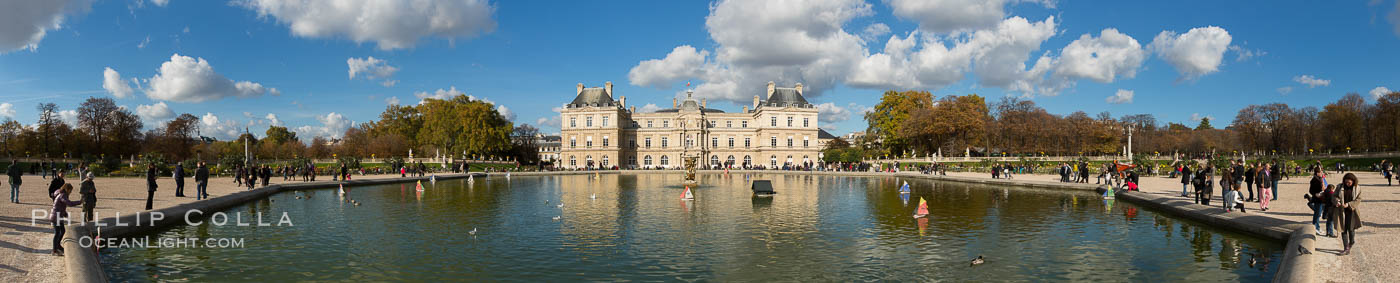Jardin du Luxembourg.  The Jardin du Luxembourg, or the Luxembourg Gardens, is the second largest public park in Paris located in the 6th arrondissement of Paris, France. The park is the garden of the French Senate, which is itself housed in the Luxembourg Palace., natural history stock photograph, photo id 28180