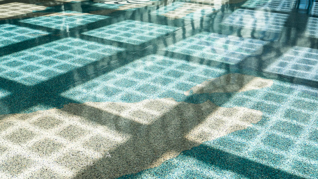 Shadows and light in the Los Angeles Convention Center, south hall., natural history stock photograph, photo id 29156