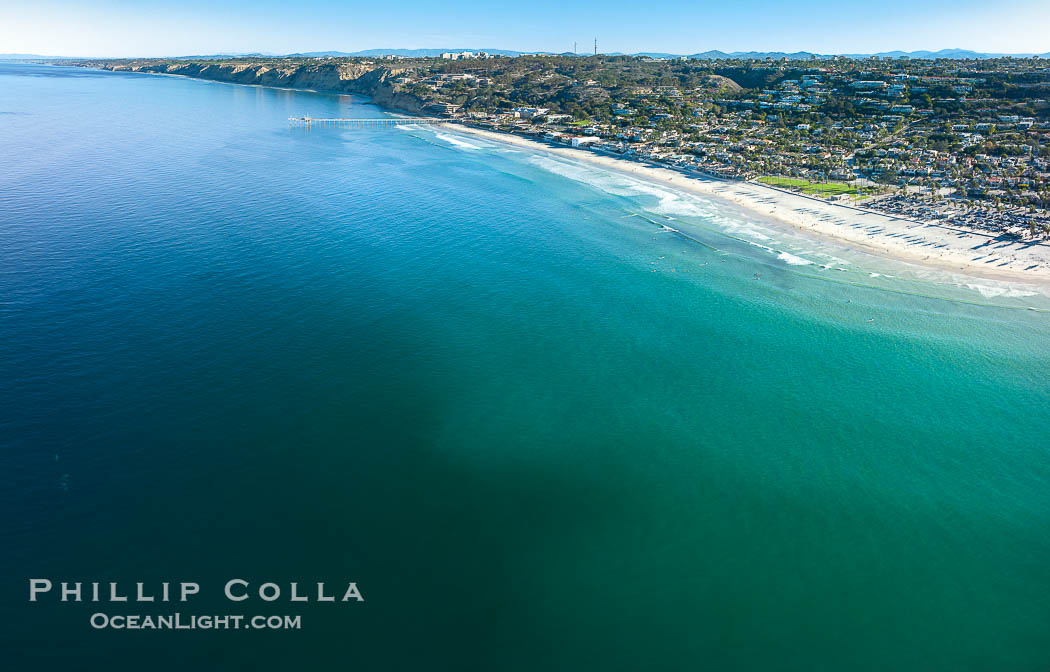 La Jolla Shores Beach and La Jolla Submarine Canyon, aerial photo., natural history stock photograph, photo id 38063