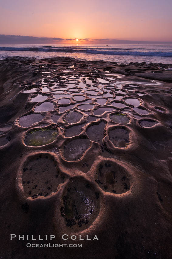 La Jolla Sunset. California, USA, natural history stock photograph, photo id 29100