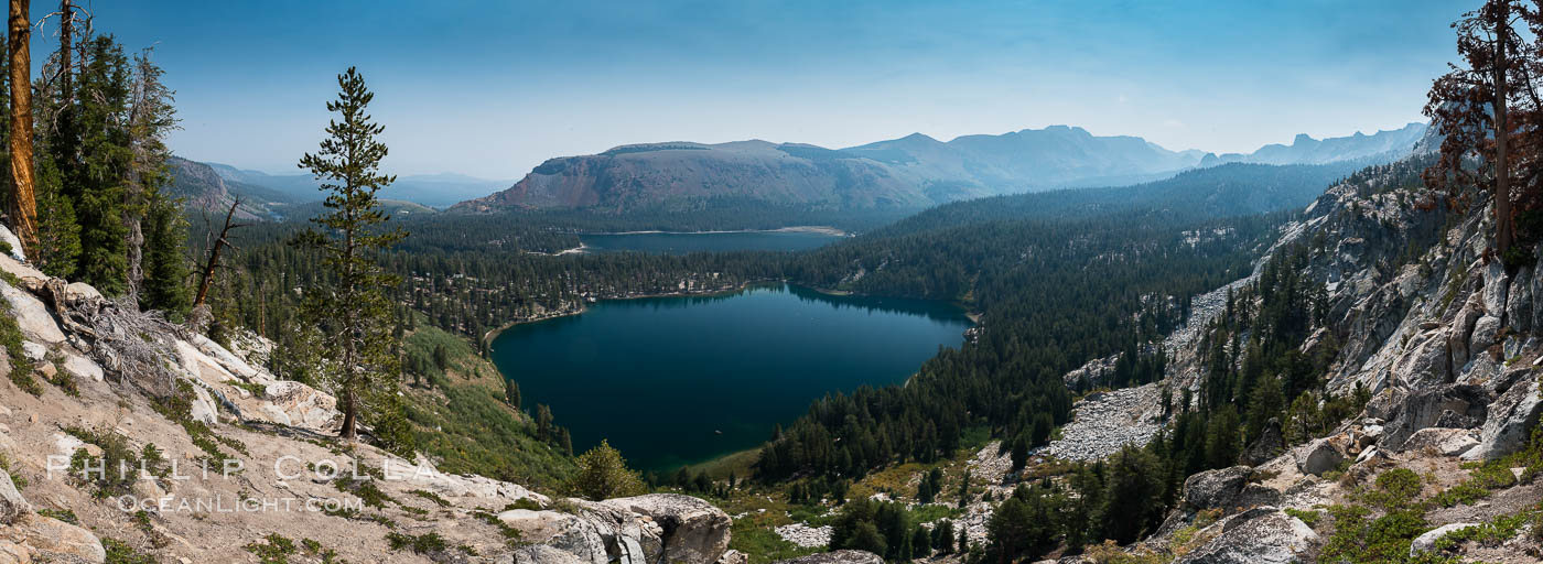 Panoramic Photo of Lake George, Mammoth Lakes, Inyo National Forest. California, USA, natural history stock photograph, photo id 31189