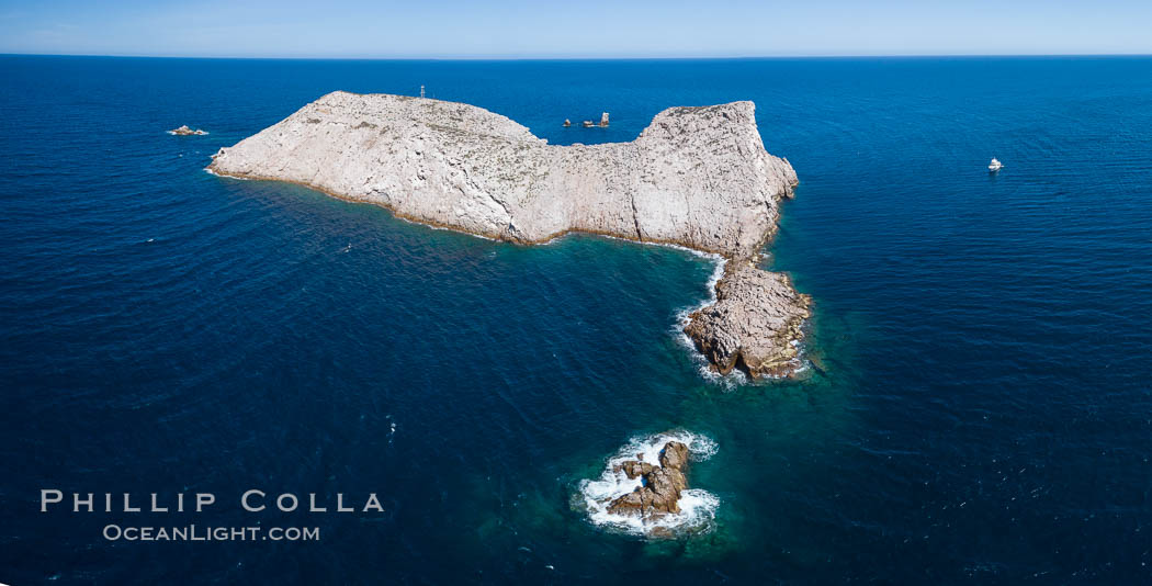 Las Animas island, aerial photo, Sea of Cortez. Baja California, Mexico, natural history stock photograph, photo id 37347