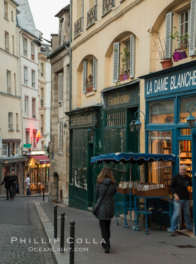 Latin Quarter.  The Latin Quarter of Paris is an area in the 5th and parts of the 6th arrondissement of Paris. It is situated on the left bank of the Seine, around the Sorbonne known for student life, lively atmosphere and bistros. Quartier Latin, France, natural history stock photograph, photo id 28198