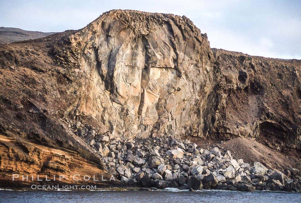 Lava formations, Guadalupe Island, Mexico. Guadalupe Island (Isla Guadalupe), Baja California, natural history stock photograph, photo id 36139