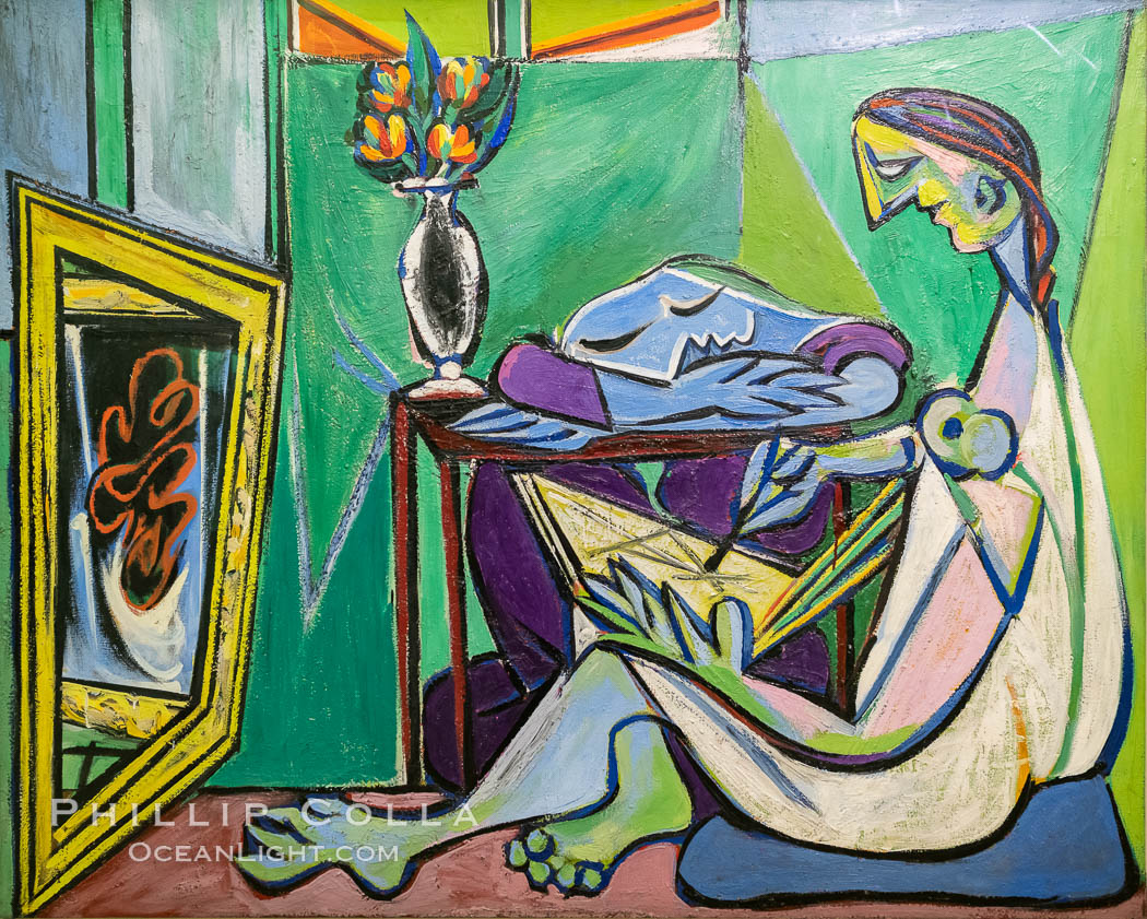 Le Muse, 1935, Pablo Picasso, Le Centre Pompidou. Paris. Musee National dArt Moderne, France, natural history stock photograph, photo id 35684