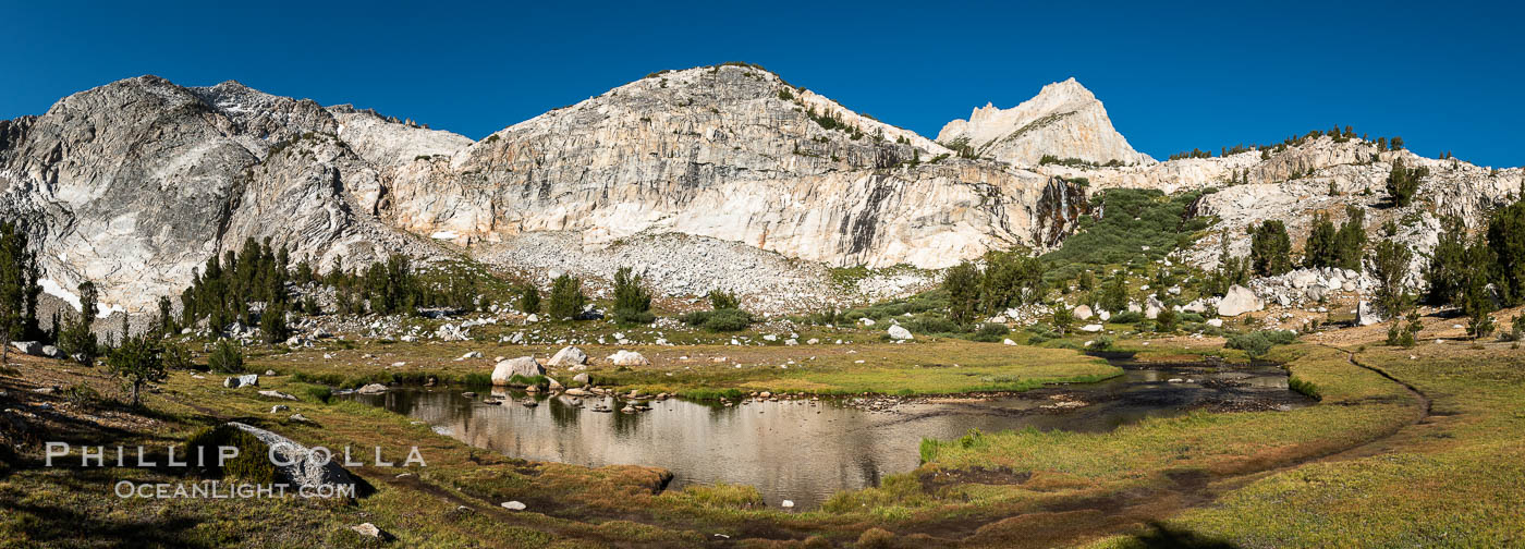 Lee Vining Creek below Conness Lakes, Twenty Lakes Basin near Conness Lakes. 20 Lakes Basin, Hoover Wilderness, California, USA, natural history stock photograph, photo id 36423