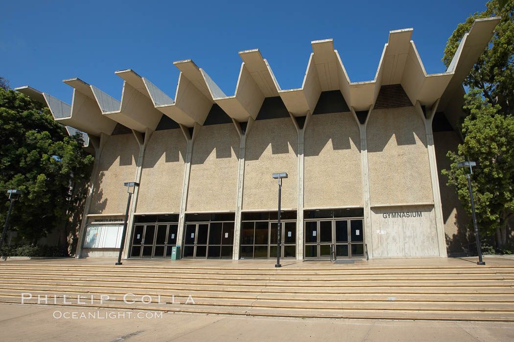 Main Gymnasium, University of California San Diego (UCSD). University of California, San Diego, La Jolla, USA, natural history stock photograph, photo id 21212