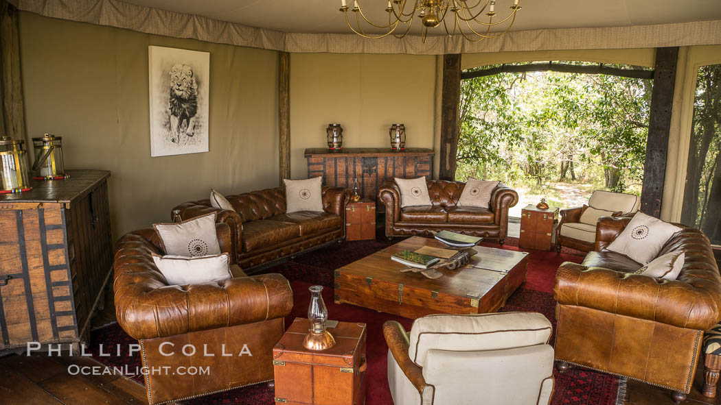 Mara Plains Camp, Luxury Tented Safari Camp, Olare Orok Conservancy, Kenya., natural history stock photograph, photo id 30016