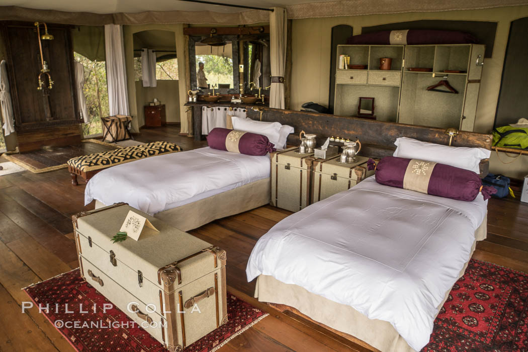 Mara Plains Camp, Luxury Tented Safari Camp, Olare Orok Conservancy, Kenya., natural history stock photograph, photo id 29971