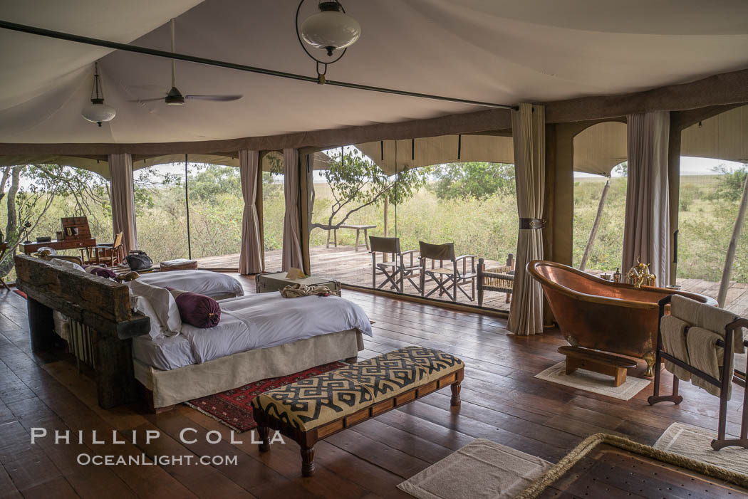 Mara Plains Camp, Luxury Tented Safari Camp, Olare Orok Conservancy, Kenya., natural history stock photograph, photo id 29973