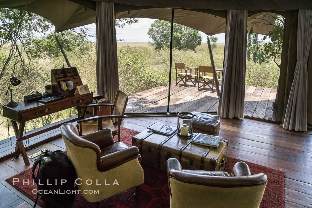Mara Plains Camp, Luxury Tented Safari Camp, Olare Orok Conservancy, Kenya., natural history stock photograph, photo id 30021