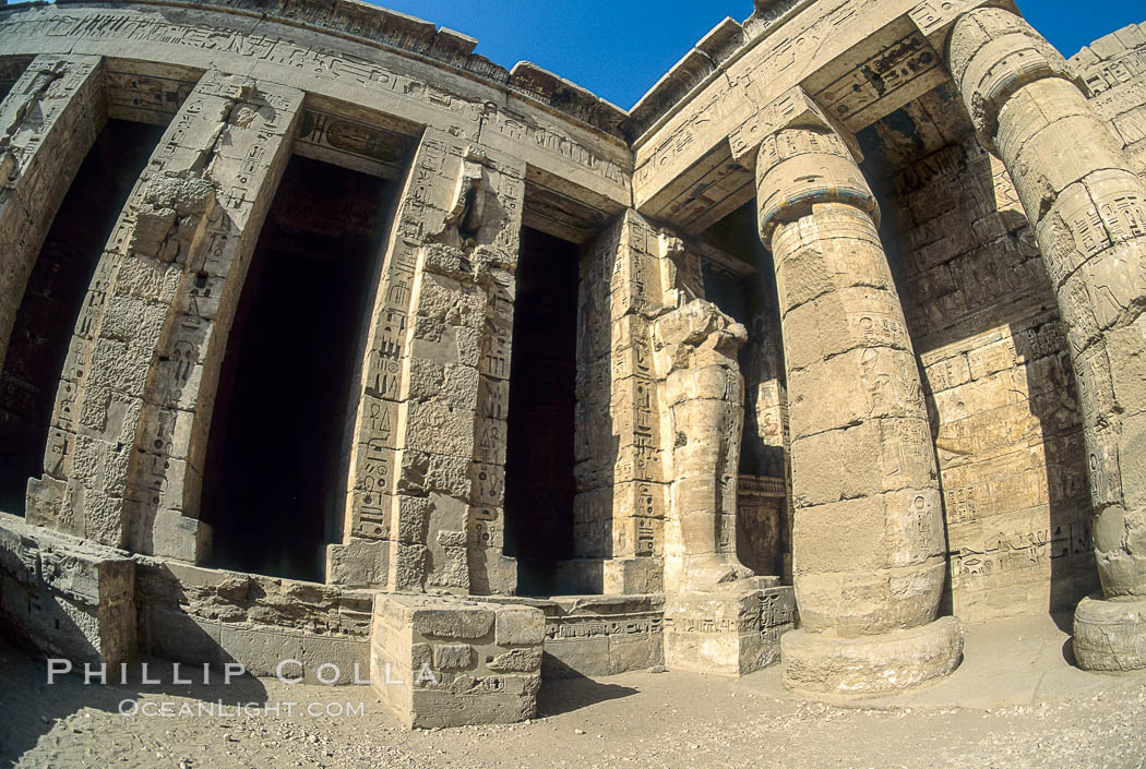 Medinet Habu. Luxor, Egypt, natural history stock photograph, photo id 02582