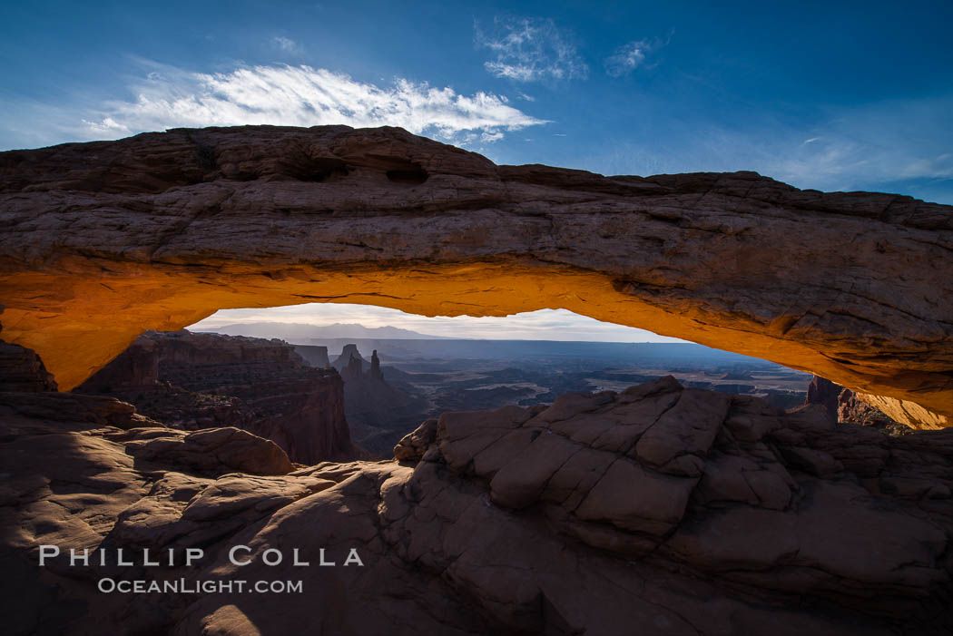 Mesa Arch Sunrise, Canyonlands National Park, Utah. USA, natural history stock photograph, photo id 29302