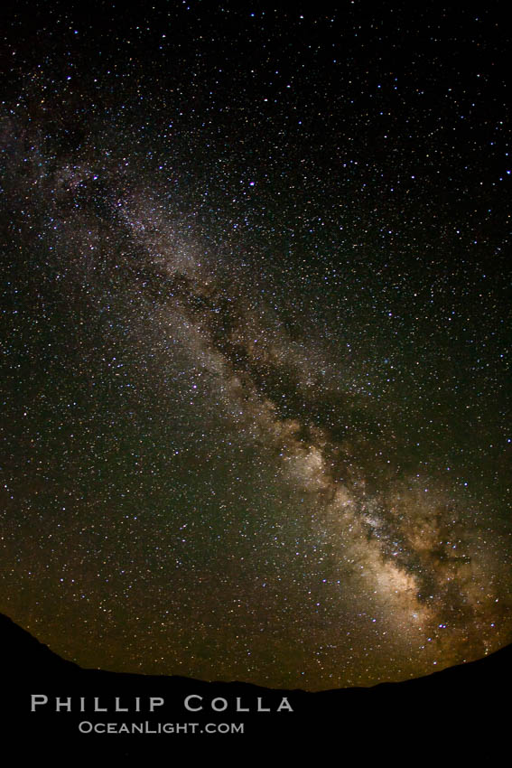 The Milky Way on a clear night. Milky Way Galaxy, The Universe, natural history stock photograph, photo id 25346