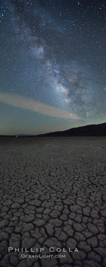 Milky Way over Clark Dry Lake playa, Anza Borrego Desert State Park., natural history stock photograph, photo id 31035