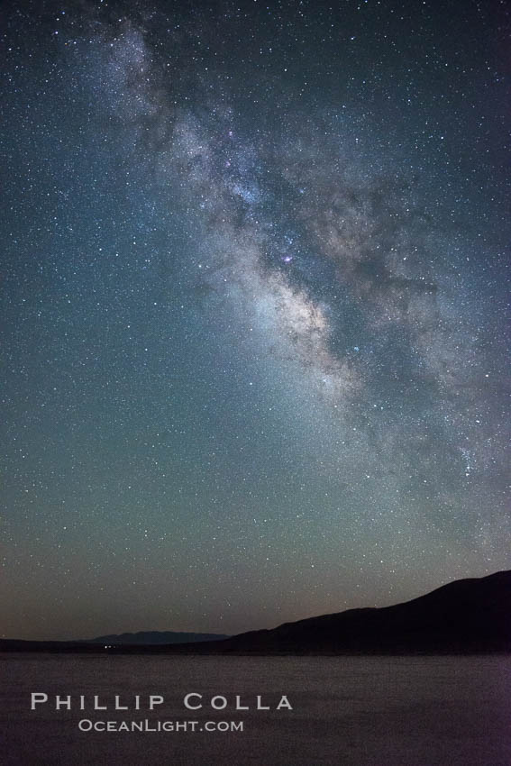 Milky Way over Clark Dry Lake playa, Anza Borrego Desert State Park., natural history stock photograph, photo id 31037