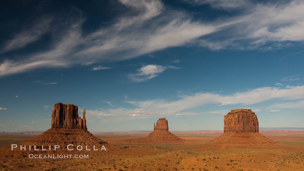 Monument Valley panorama. Arizona, USA, natural history stock photograph, photo id 28596