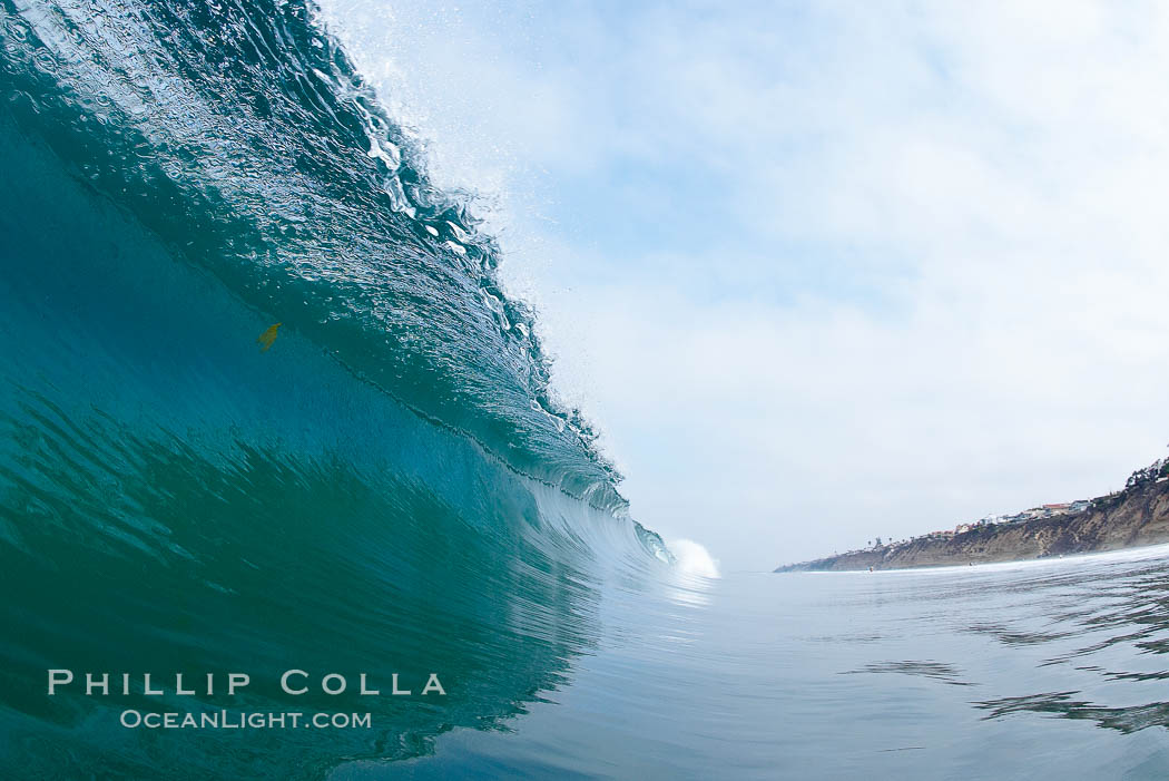 Breaking wave. Moonlight Beach, Encinitas, California, USA, natural history stock photograph, photo id 19131