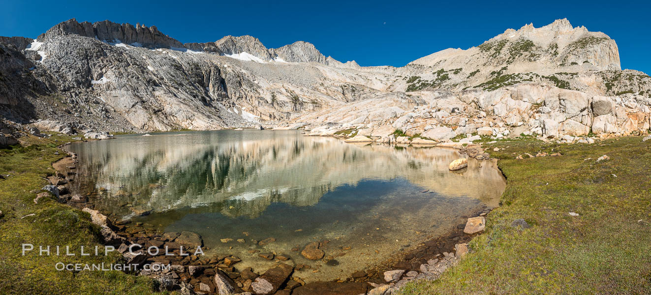 Mount Conness and North Peak over middle Conness Lake, Hoover Wilderness, Conness Lakes Basin Mount Conness and North Peak over middle Conness Lake, Hoover Wilderness, Conness Lakes Basin