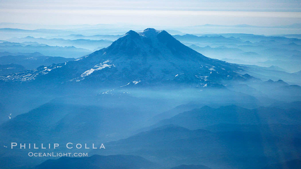Mount Rainier. Washington, USA, natural history stock photograph, photo id 21211