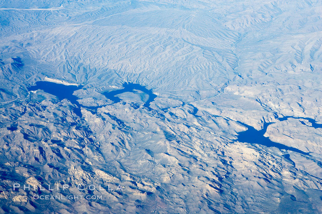Mountains in southern Arizona, aerial view. USA, natural history stock photograph, photo id 22126