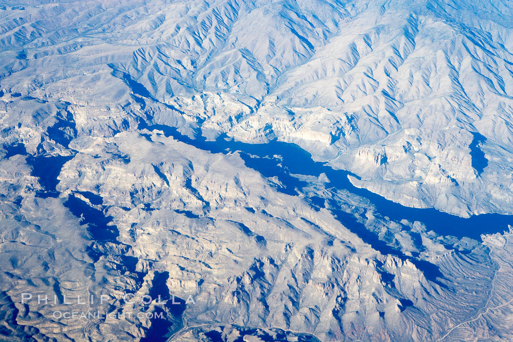 Mountains in southern Arizona, aerial view. USA, natural history stock photograph, photo id 22124
