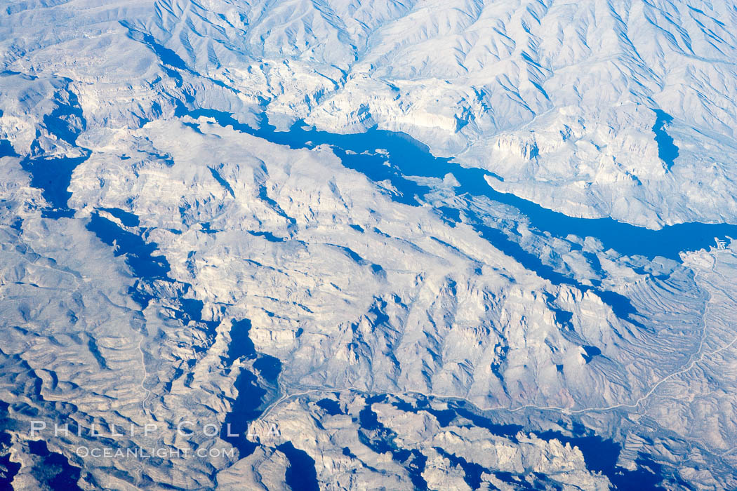 Mountains in southern Arizona, aerial view. USA, natural history stock photograph, photo id 22125